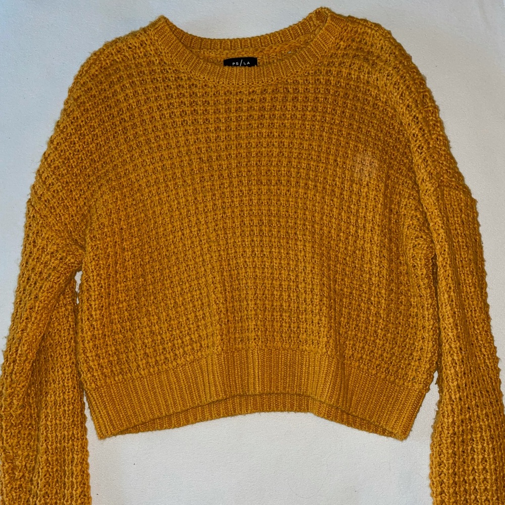 Large Pacsun mustard colored, knit  sweater